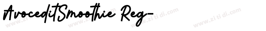 AvoceditSmoothie Reg字体转换